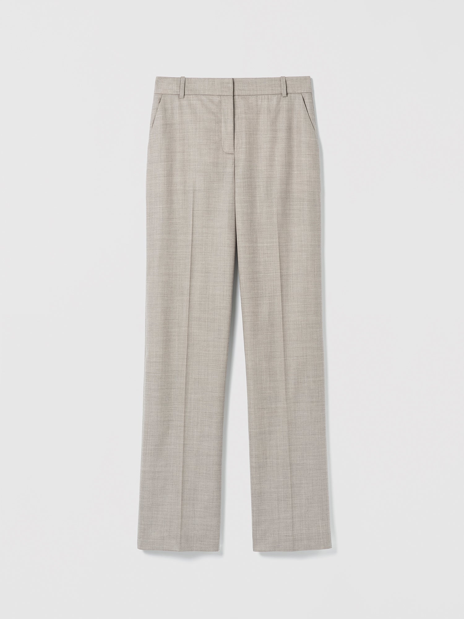Taupe melange pants flatshot
