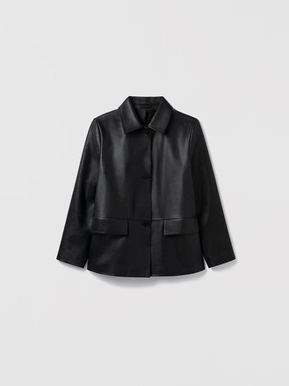 Boxy Leather Jacket