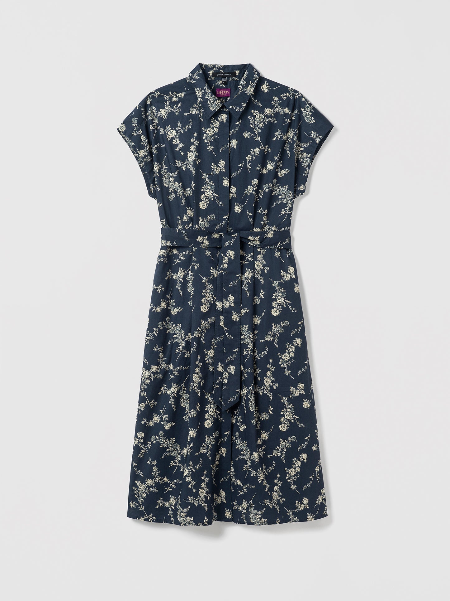 Printed Poplin Shirt Dress