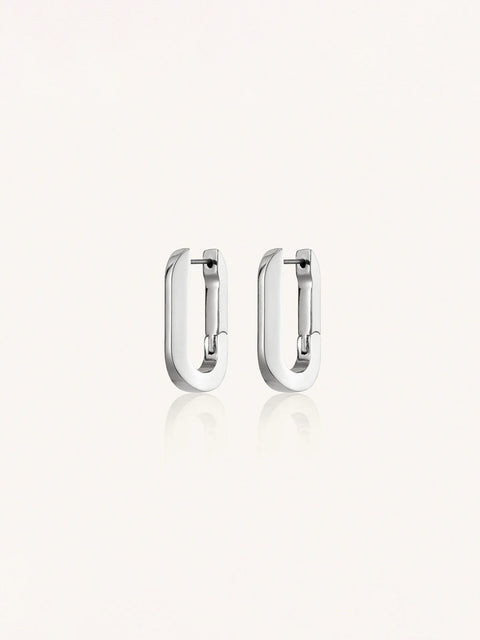 Jenny Bird U-Link Earrings - Silver